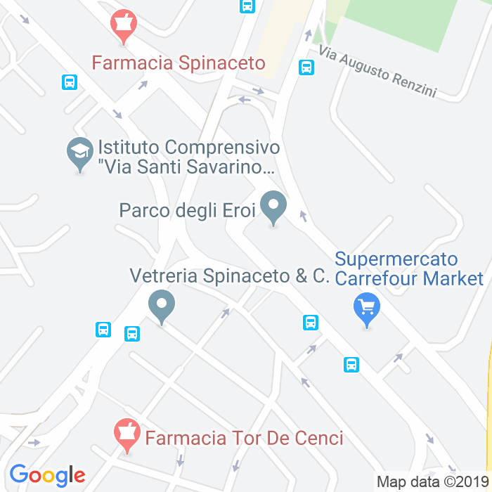 CAP di Via Alberto Cozzi a Roma