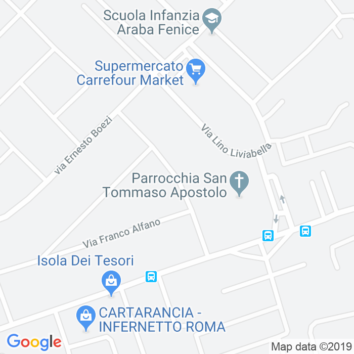 CAP di Via Alberto Mazzucato a Roma