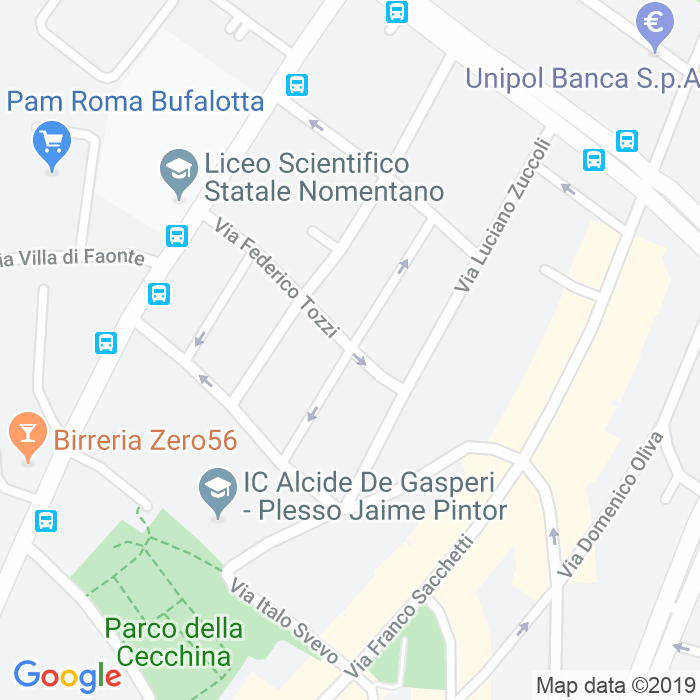 CAP di Via Alessandro D'Ancona a Roma