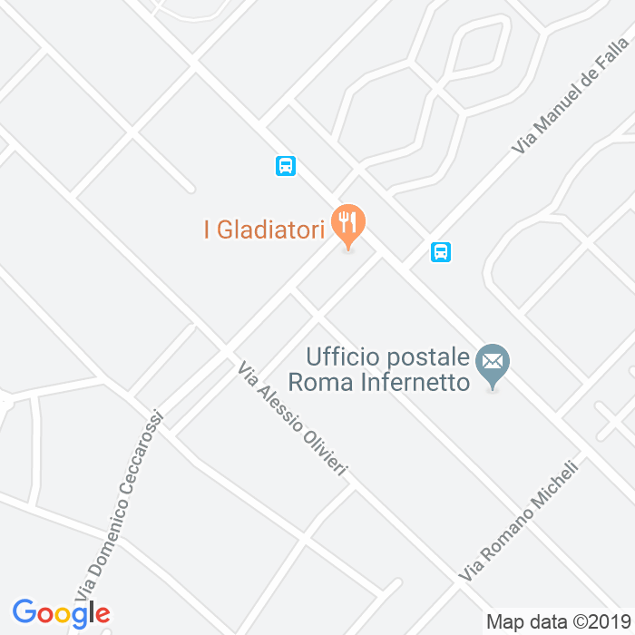 CAP di Via Alessandro Parisotti a Roma