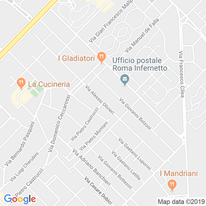 CAP di Via Alessio Olivieri a Roma