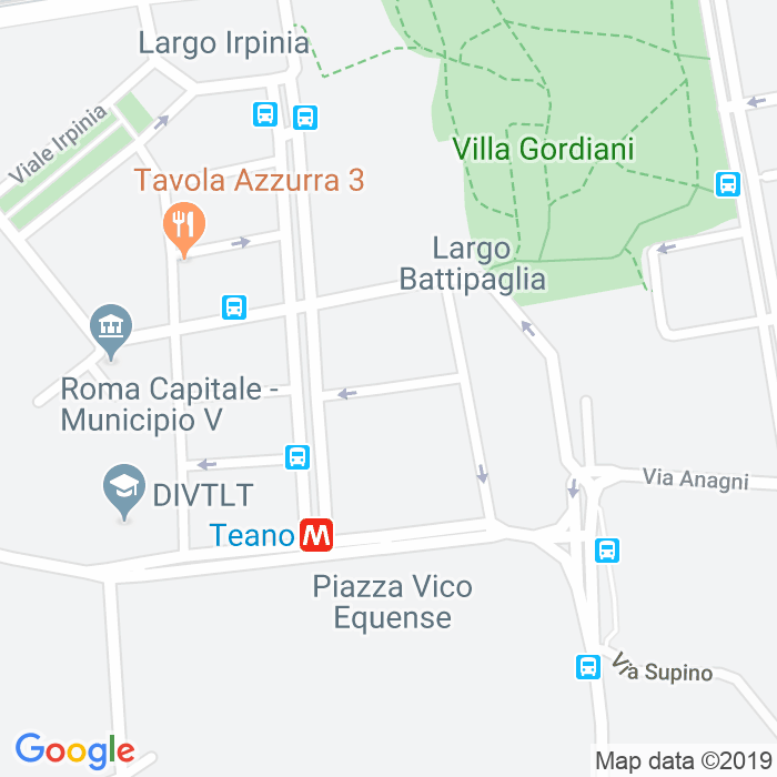 CAP di Via Altavilla Irpina a Roma
