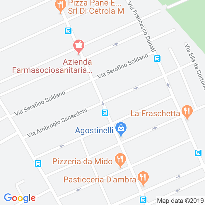 CAP di Via Ambrogio Sansedoni a Roma