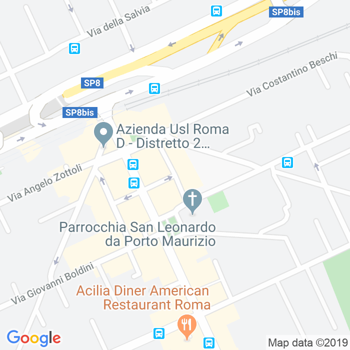 CAP di Via Antonio Alabanti a Roma