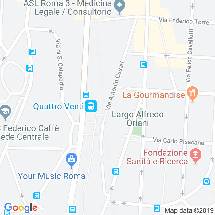 CAP di Via Antonio Cesari a Roma