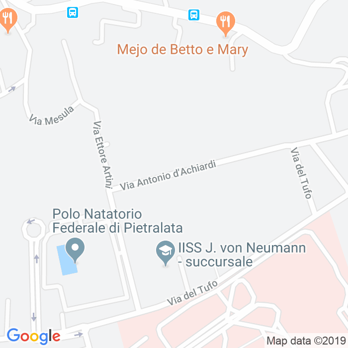 CAP di Via Antonio D'Achiardi a Roma