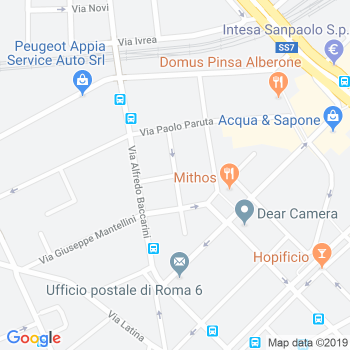CAP di Via Antonio Degli Effetti a Roma