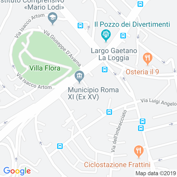 CAP di Via Antonio Oroboni a Roma