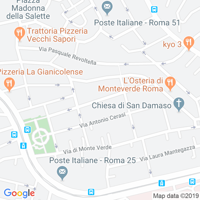 CAP di Via Antonio Pignatelli a Roma