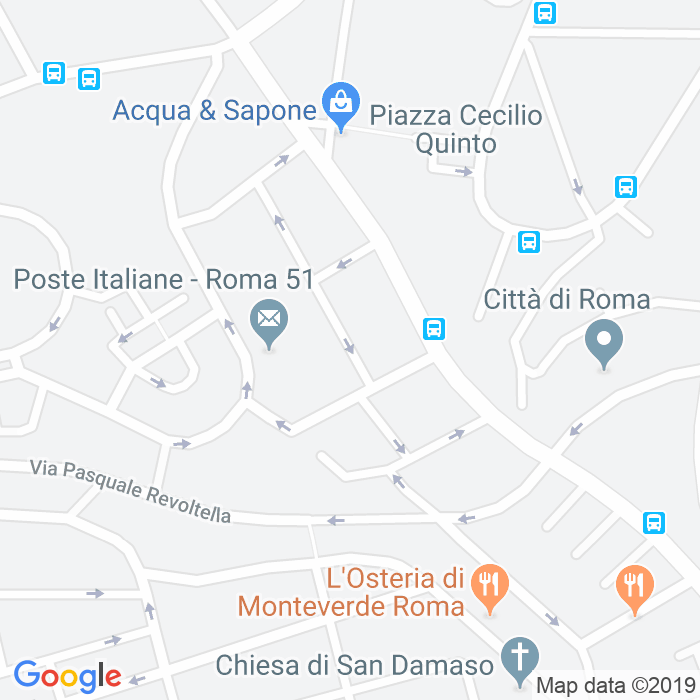 CAP di Via Antonio Toscani a Roma