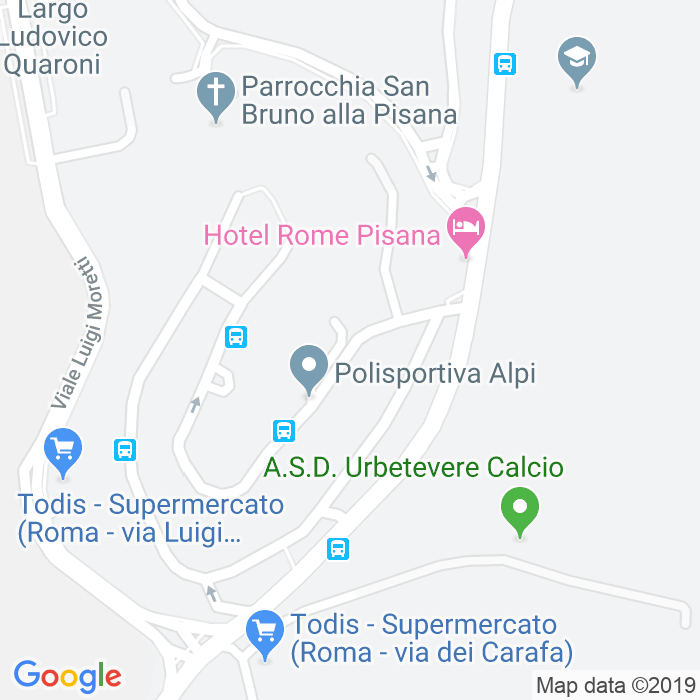 CAP di Via Baldassarre Longhena a Roma