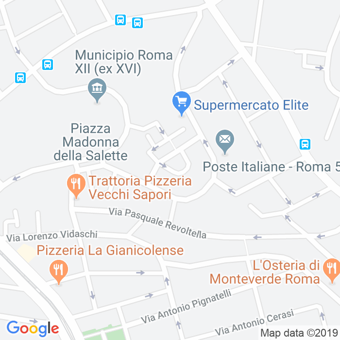 CAP di Via Basilio Bonanni a Roma
