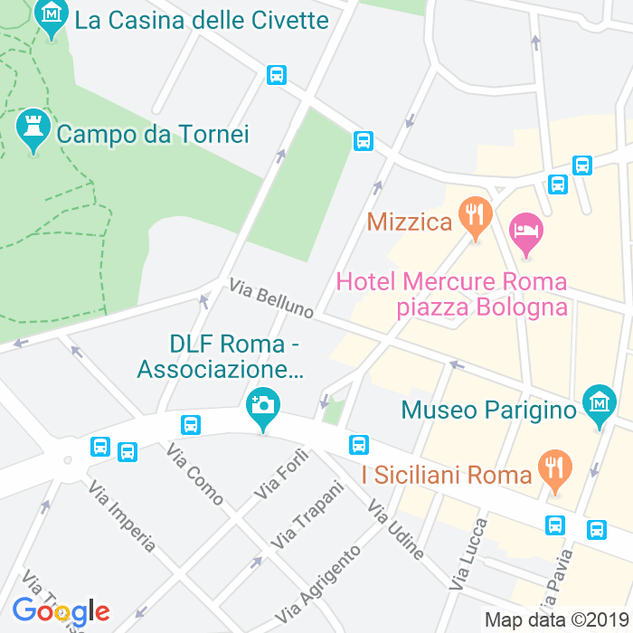 CAP di Via Belluno a Roma