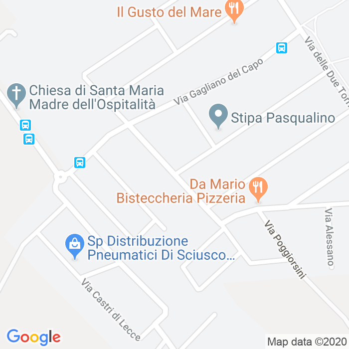 CAP di Via Campi Salentina a Roma