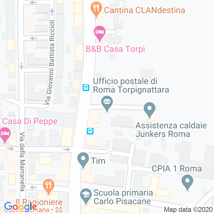 CAP di Via Canosa Di Puglia a Roma