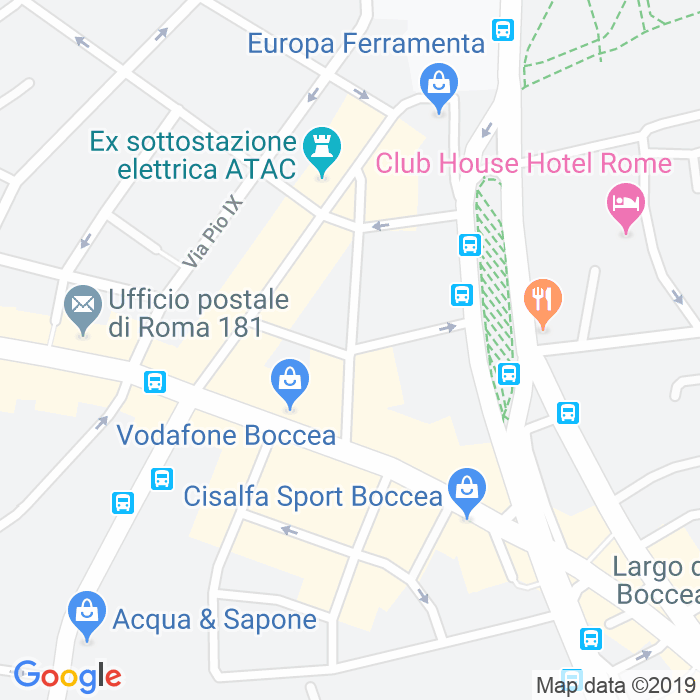 CAP di Via Cardinal Oreglia a Roma