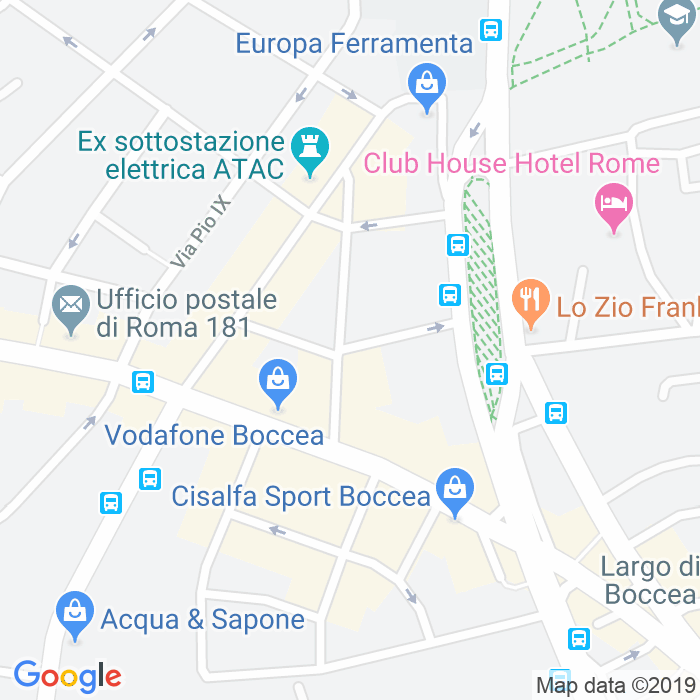 CAP di Via Cardinale Caprara a Roma