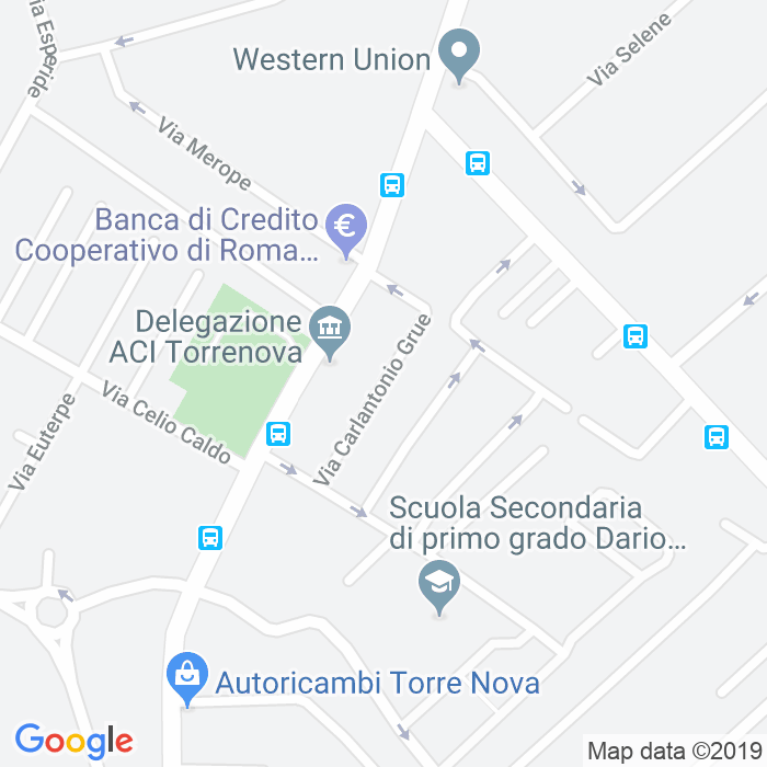CAP di Via Carlantonio Grue a Roma