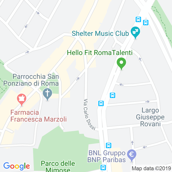 CAP di Via Carlo Angelo Conigliani a Roma