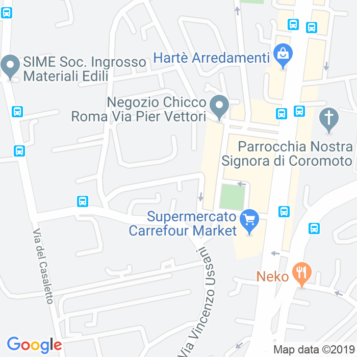 CAP di Via Carlo Oreste Zuretti a Roma