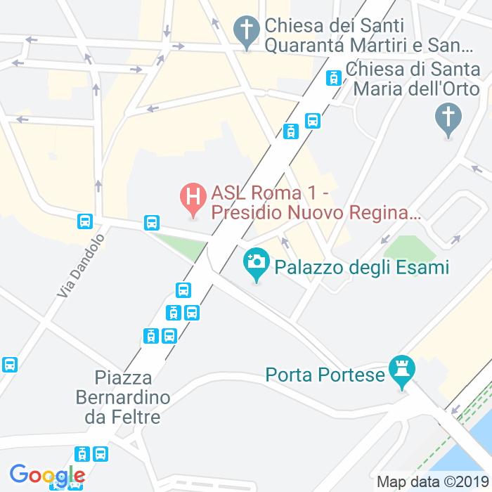 CAP di Via Carlo Tavolacci a Roma