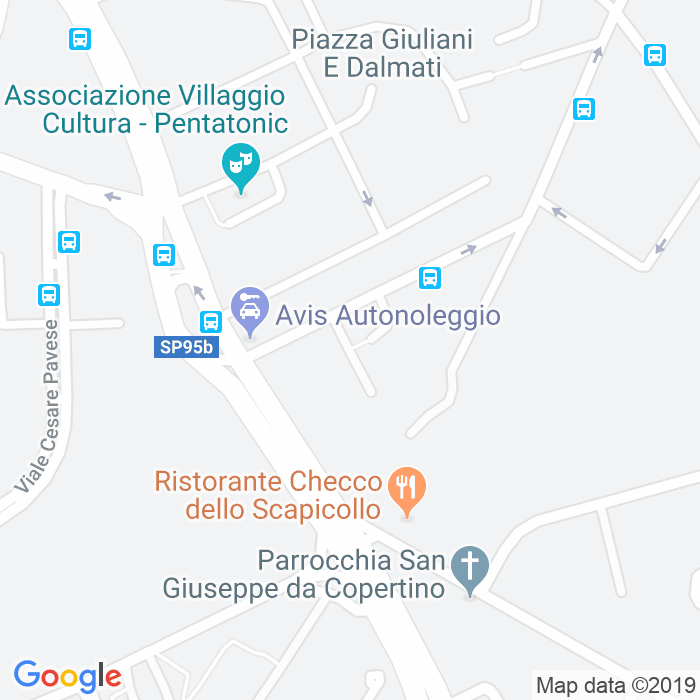 CAP di Via Carlo Tivaroni a Roma