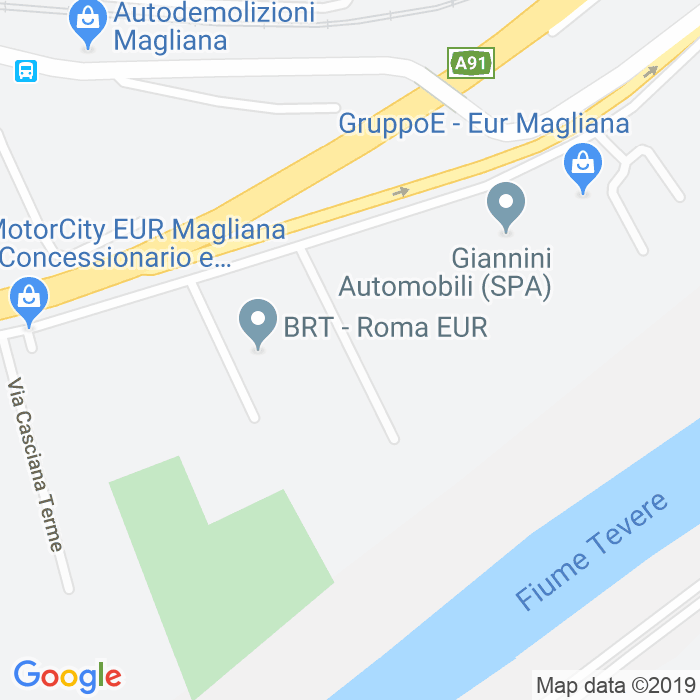 CAP di Via Castelfranco Di Sotto a Roma