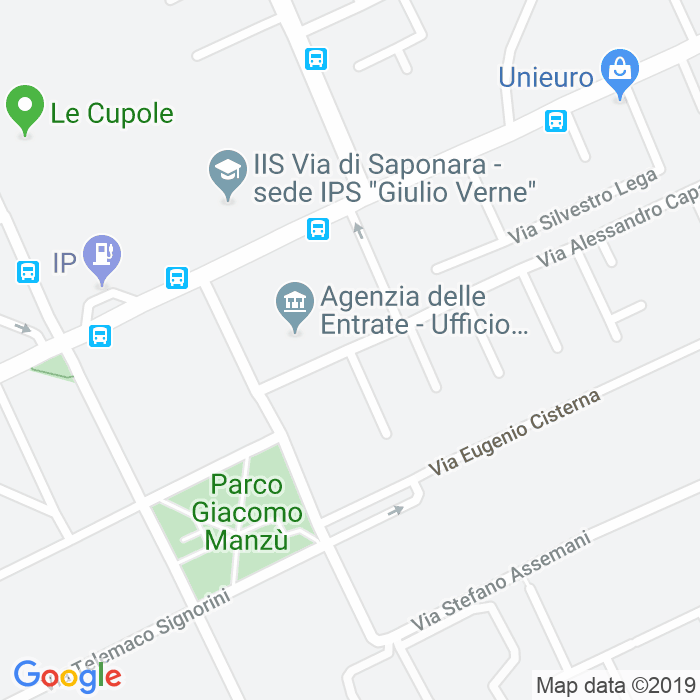 CAP di Via Cesare Breviglieri a Roma
