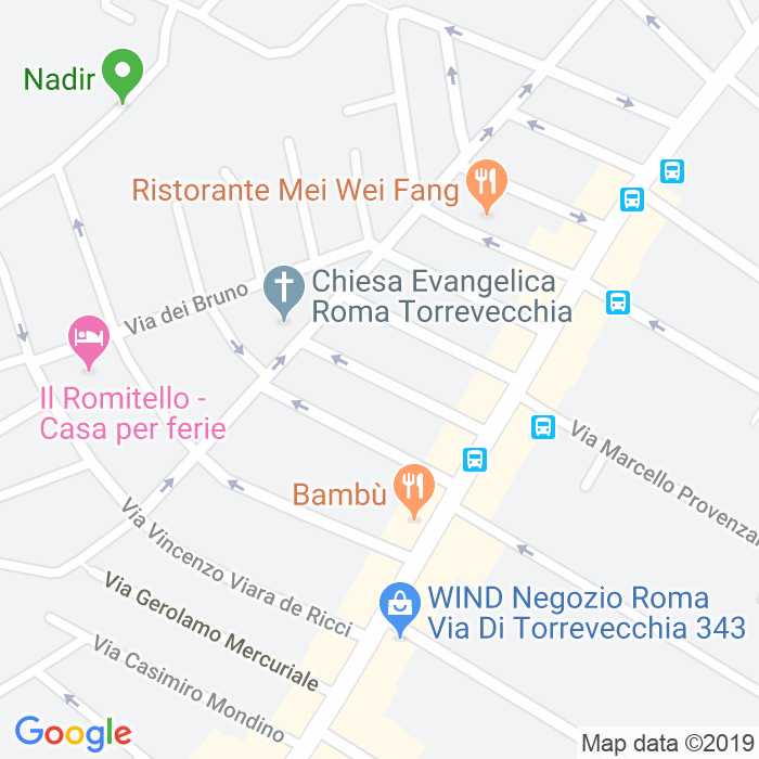 CAP di Via Clodomiro Bonfigli a Roma