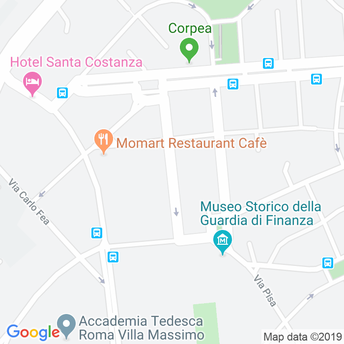 CAP di Via Costantino Corvisieri a Roma