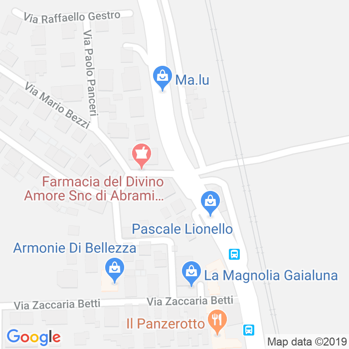 CAP di Via Davide Carazzi a Roma