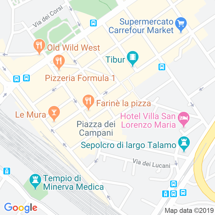 CAP di Via Degli Aurunci a Roma