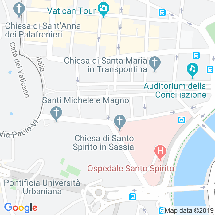 CAP di Via Dei Cavalieri Del Santo Sepolcro a Roma