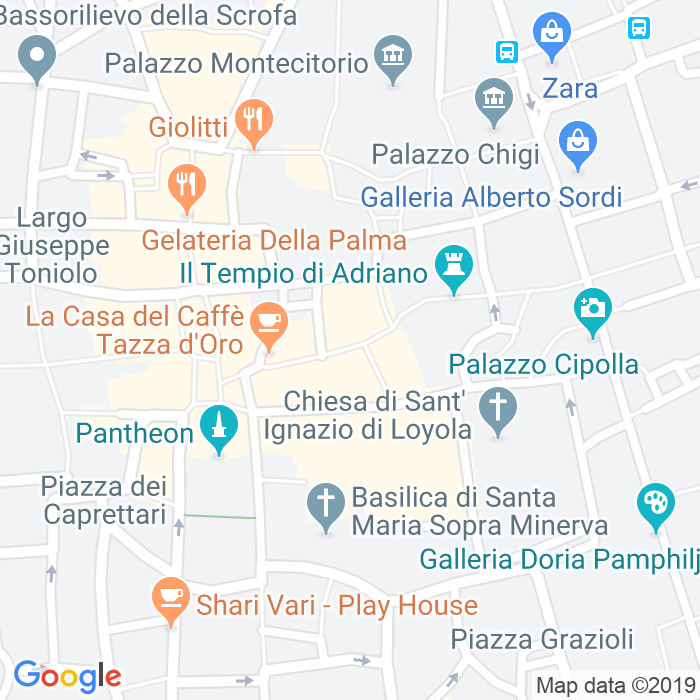 CAP di Via Dei Pastini a Roma