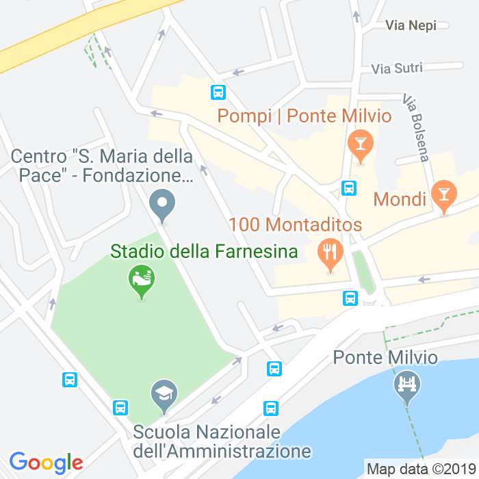 CAP di Via Dei Prati Della Farnesina a Roma