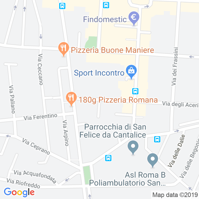 CAP di Via Dei Roveri a Roma