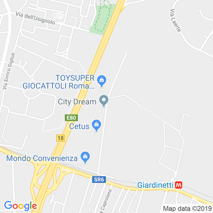 CAP di Via Dei Ruderi Di Torrenova a Roma