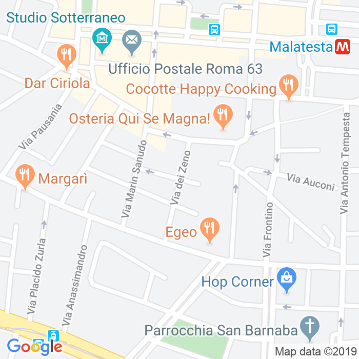 CAP di Via Dei Zeno a Roma