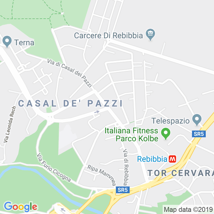 CAP di Via Del Casal Dei Pazzi a Roma
