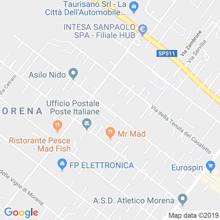 CAP di Via Del Fosso Dell'Acqua Mariana a Roma