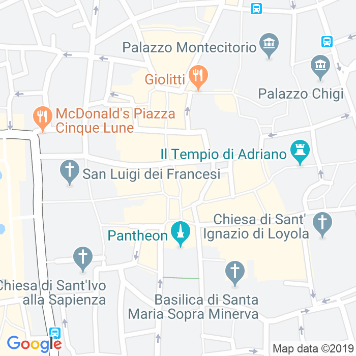 CAP di Via Del Pantheon a Roma