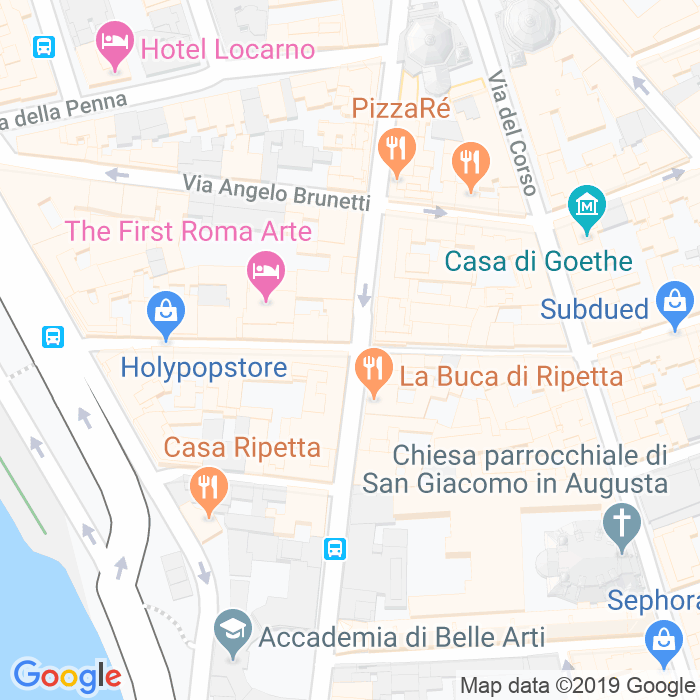 CAP di Via Del Vantaggio a Roma