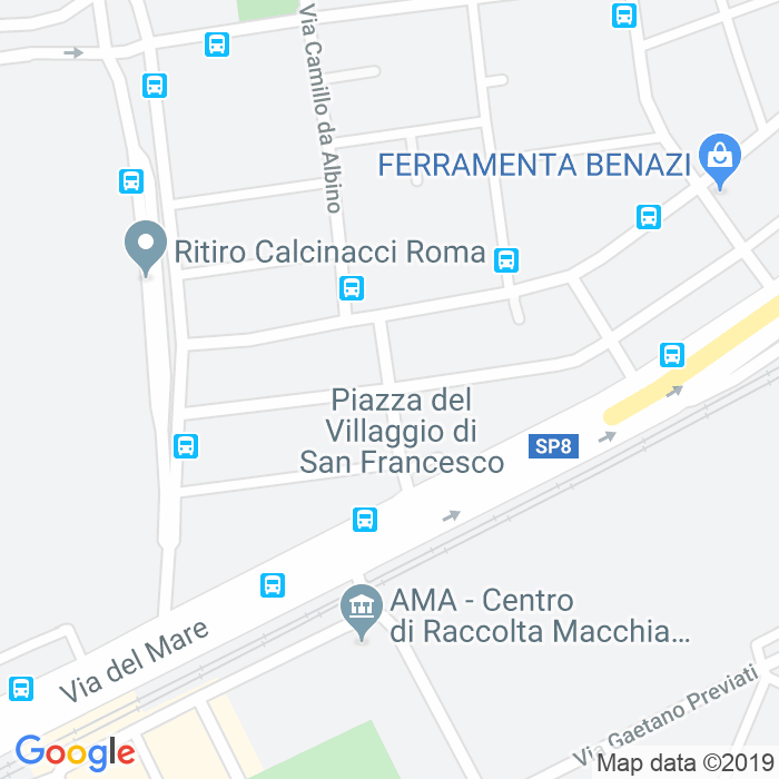 CAP di Via Del Villaggio Di San Francesco a Roma