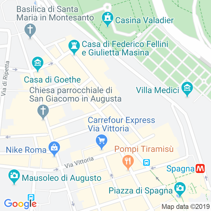 CAP di Via Dell Orto Di Napoli a Roma