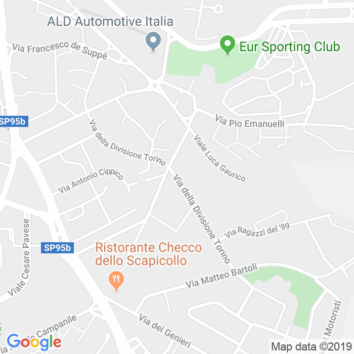 CAP di Via Della Divisione Torino a Roma