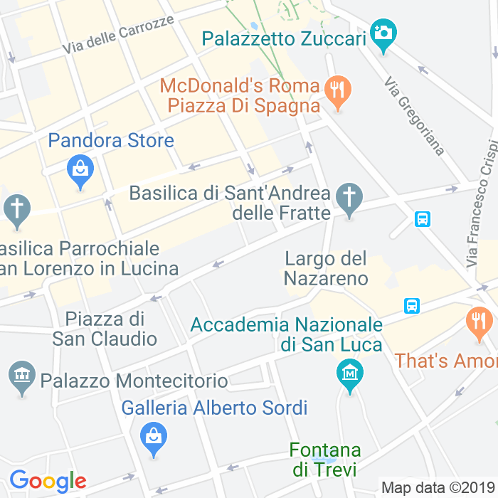 CAP di Via Della Mercede a Roma