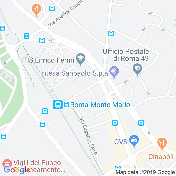 CAP di Via Della Stazione Di Monte Mario a Roma