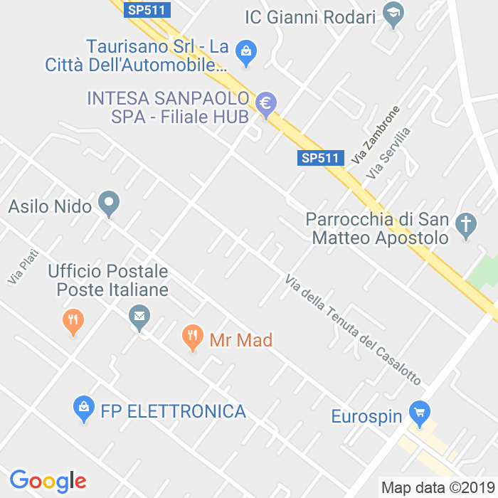 CAP di Via Della Tenuta Del Casalotto a Roma