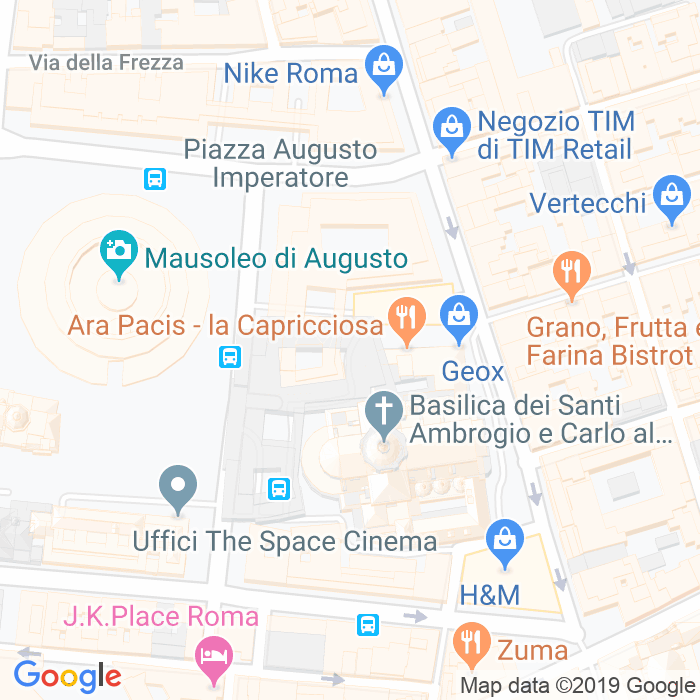 CAP di Via Della Tribuna Di San Carlo a Roma