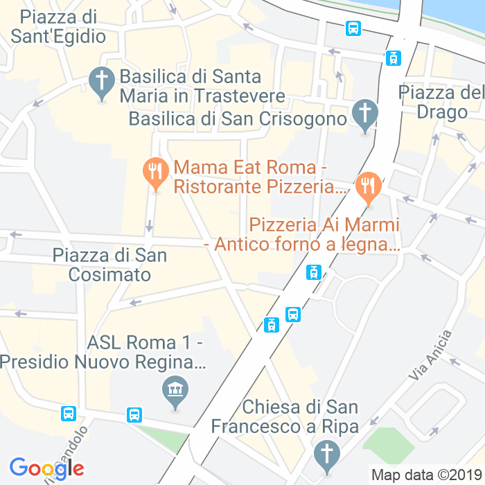 CAP di Via Delle Fratte Di Trastevere a Roma
